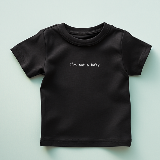 Essentials Black Baby T-Shirt